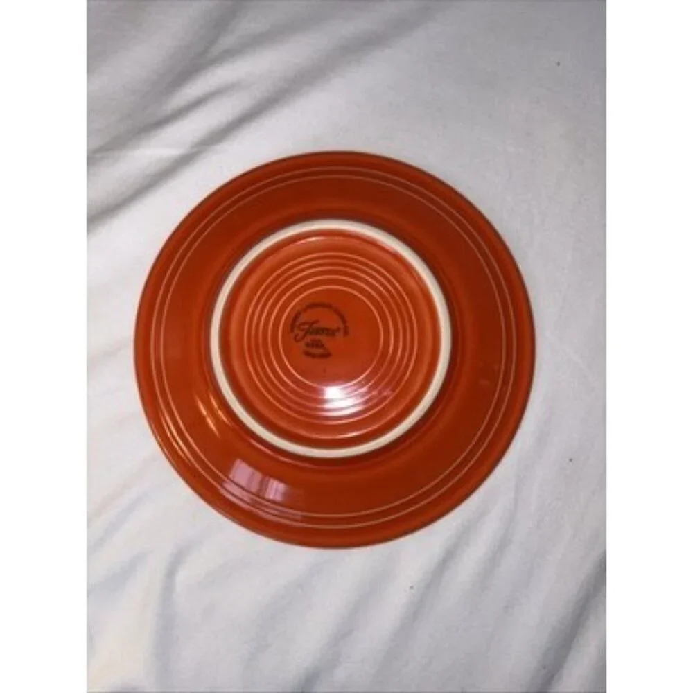 Vintage Homer Laughlin Fiesta Ware Orange‎ 7.5” Salad Plate